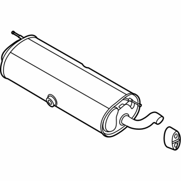 PZ1Z-5A289-H Ford Muffler Assembly - Rear Illustration 1 of 1