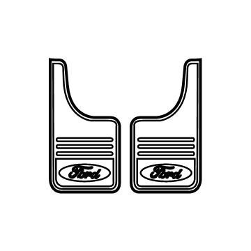 VML3Z-16A550-MB Ford Kit - Mudflap Illustration 1 of 1