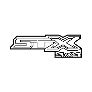 ML3Z9925622H Ford Decal, Black Illustration 1 of 1