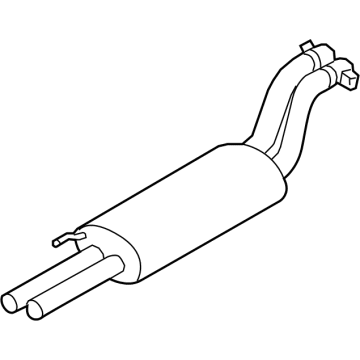 Ford ML3Z-5230-P Muffler And Pipe Assembly - Rear ML3Z-5230-P Ford Muffler And Pipe Assembly - Rear Illustration 1 of 1