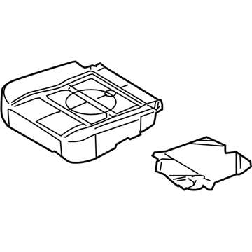 Ford 8G1Z-54632A22-B Cover And Pad - Front Seat Back