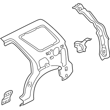 Mercury 5L8Z-7827864-AA Panel Assembly - Rear Quarter