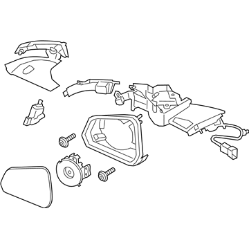 Ford FR3Z-17682-M Mirror Assembly - Rear View Outer