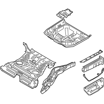 Ford 8G1Z-5411215-BA Pan Assembly - Floor