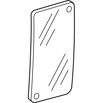 Ford XC2Z-1525722-AA Glass - Door Vent Window - Fixed