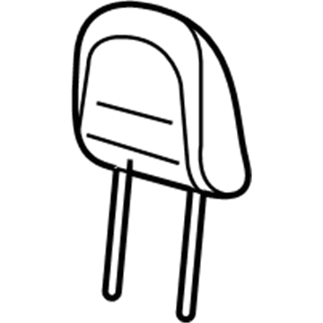 Ford 3F2Z-17611A09-CAC Head Rest Assembly