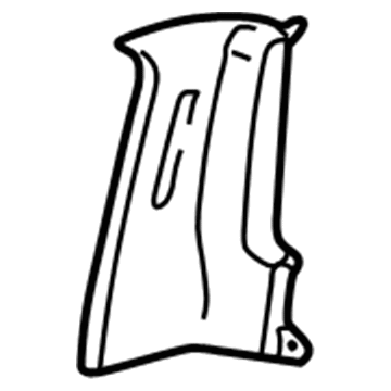 Ford 2L3Z-1652018-AAA Corner Trim, Upper Passenger Side 2L3Z-1652018-AAA Ford Corner Trim, Upper Passenger Side Illustration 1 of 1