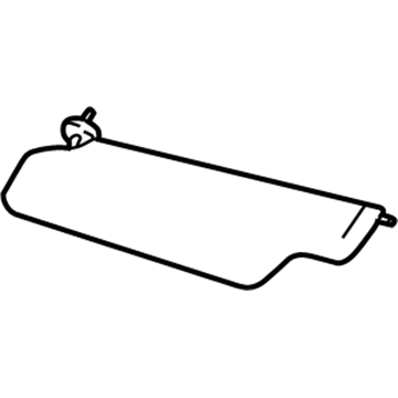 Ford YL3Z-1504105-AAD Sunvisor, Driver Side YL3Z-1504105-AAD Ford Sunvisor, Driver Side Illustration 1 of 1