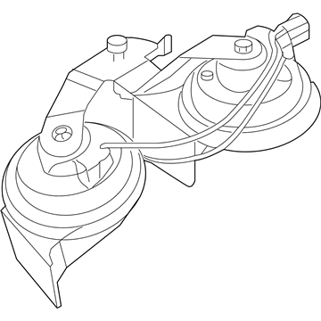 Ford 2W7Z-13800-BA Horn And Bracket Assembly