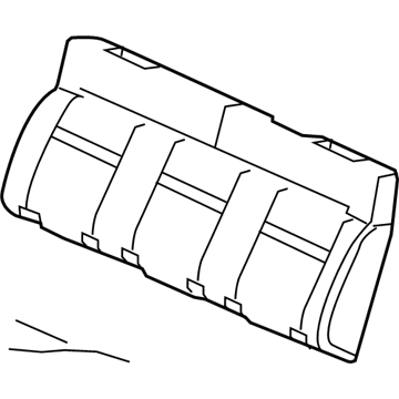 Ford 7L3Z-1666600-GB Cover Assembly - Rear Seat