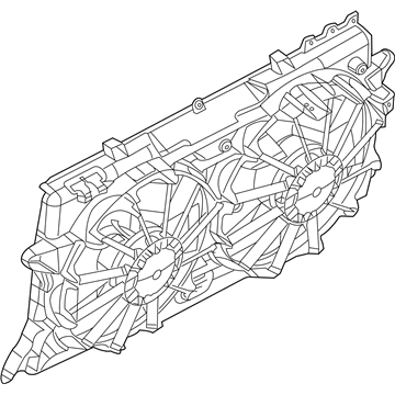 Ford BL3Z-8C607-B Motor And Fan Assembly - Engine Cooling