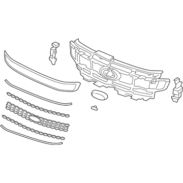 Ford JL1Z-8200-PC Grille Assembly - Radiator