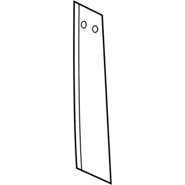 Lincoln JL7Z-78255A35-AC Moulding - Door Window Frame