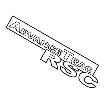 Ford 5L2Z-7842528-AA Name Plate