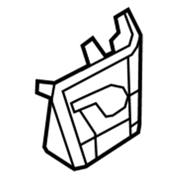Ford AE9Z-7431004-AC Pillar Trim, Passenger Side AE9Z-7431004-AC Ford Pillar Trim, Passenger Side Illustration 1 of 1