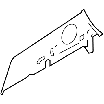Ford AE9Z-74312A18-AA Insert Panel, Passenger Side AE9Z-74312A18-AA Ford Insert Panel, Passenger Side Illustration 1 of 1