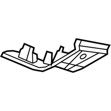 Ford AE9Z-7831010-AC Rear Pillar Trim, Passenger Side AE9Z-7831010-AC Ford Rear Pillar Trim, Passenger Side Illustration 1 of 1