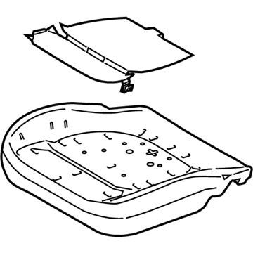 Lincoln DP5Z-54632A23-B Pad - Seat Cushion