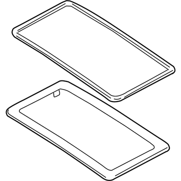 Ford 5L8Z-7850054-AA Glass