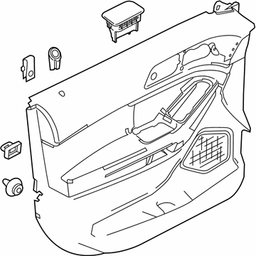 Ford EB5Z-7823943-BB Panel - Door Trim Lower