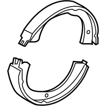 Lincoln 7L1Z-2A753-A Kit - Brake Shoe And Lining