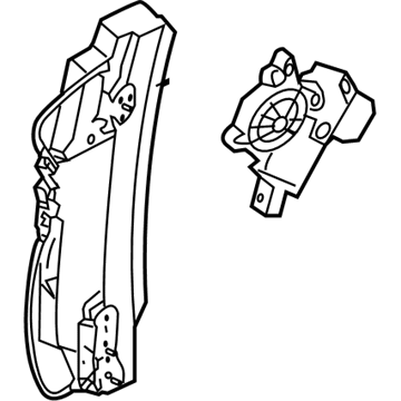 Lincoln 8A5Z-5427008-B Regulator - Window - Less Motor