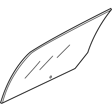 Lincoln 8A5Z-5425712-A Glass - Rear Door