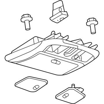 Mercury 6N7Z-54519A70-AAA Console Assembly - Overhead