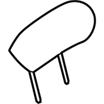 Ford CU5Z-25611A08-A Head Rest Assembly