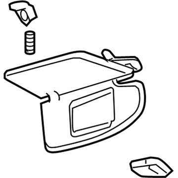 Ford AE5Z-5404104-AA Visor Assembly - Sun