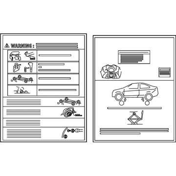 Ford 8M5Z-17A083-A Decal - Jack Operation