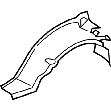 Ford DT1Z-6127894-D Panel - Wheelhouse - Outer