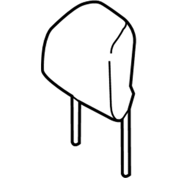 Ford LT4Z-58611A08-EA Headrest - Cover And Pad