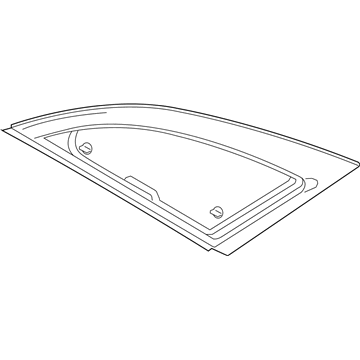 Lincoln HP5Z-5429710-C Glass - Quarter Window