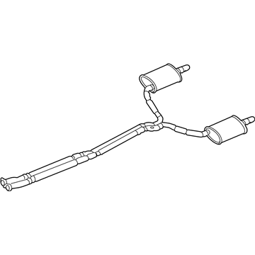 Ford DG1Z-5230-F Muffler Assembly - Centre And Rear