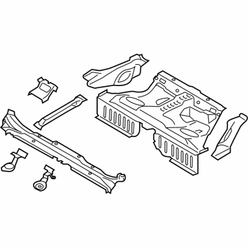 Ford PR3Z-6311160-A Pan Assembly - Floor - Centre