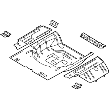 Ford FR3Z-6311215-A Pan Assembly - Floor