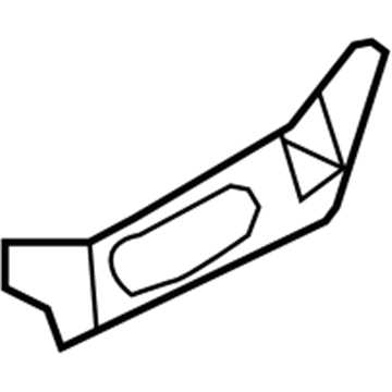 Ford 6L2Z-7862187-AAB Trim Panel, Black/Camel, Driver Side 6L2Z-7862187-AAB Ford Trim Panel, Black/Camel, Driver Side Illustration 1 of 1