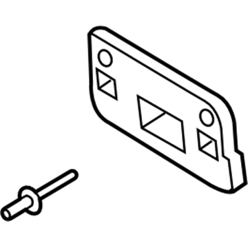 Ford GD9Z-17A385-AA License Bracket, Front GD9Z-17A385-AA Ford License Bracket, Front Illustration 1 of 1