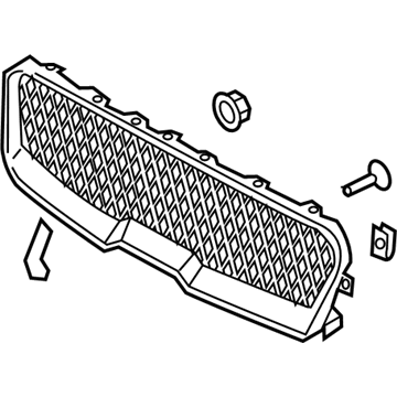 Ford GD9Z-8200-AA Grille, Front Upper GD9Z-8200-AA Ford Grille, Front Upper Illustration 1 of 1