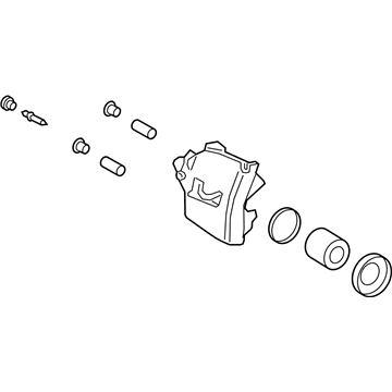 Ford GN1Z-2B120-H Caliper Assembly - Brake - Less Pad