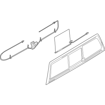 Ford ML3Z-1542006-C Back Glass