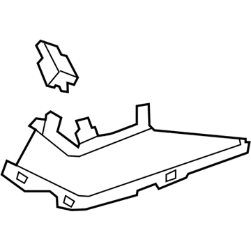 DV6Z-5831011-BA Ford Upper Trim, Rear Driver Side Illustration 1 of 1