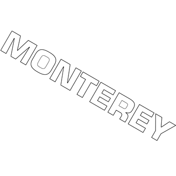 Mercury 4F2Z-1742528-BA Name Plate
