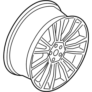 Ford GD9Z-1007-E Wheel, Alloy GD9Z-1007-E Ford Wheel, Alloy Illustration 1 of 1