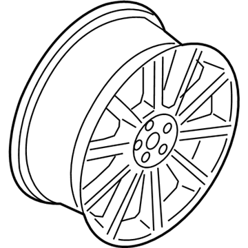 GD9Z-1007-J Ford Wheel, Alloy Illustration 1 of 1