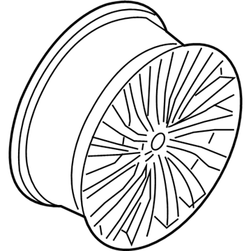 Ford HP5Z-1007-F Wheel, Alloy HP5Z-1007-F Ford Wheel, Alloy Illustration 1 of 1