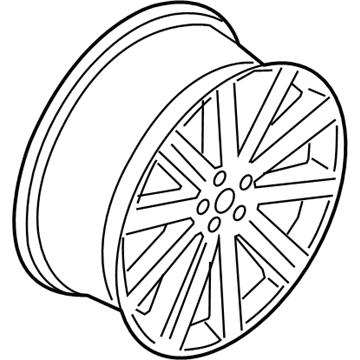 GD9Z-1007-F Ford Wheel, Alloy Illustration 1 of 1