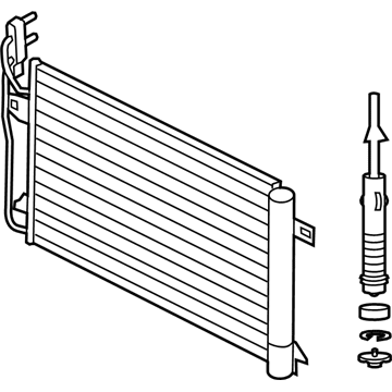 Lincoln 9E5Z-19712-A Condenser Assembly