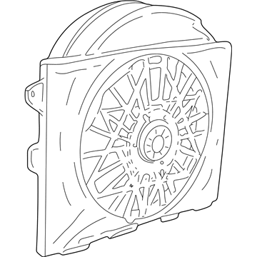 Lincoln 3W1Z-8C607-BD Fan And Motor Assembly